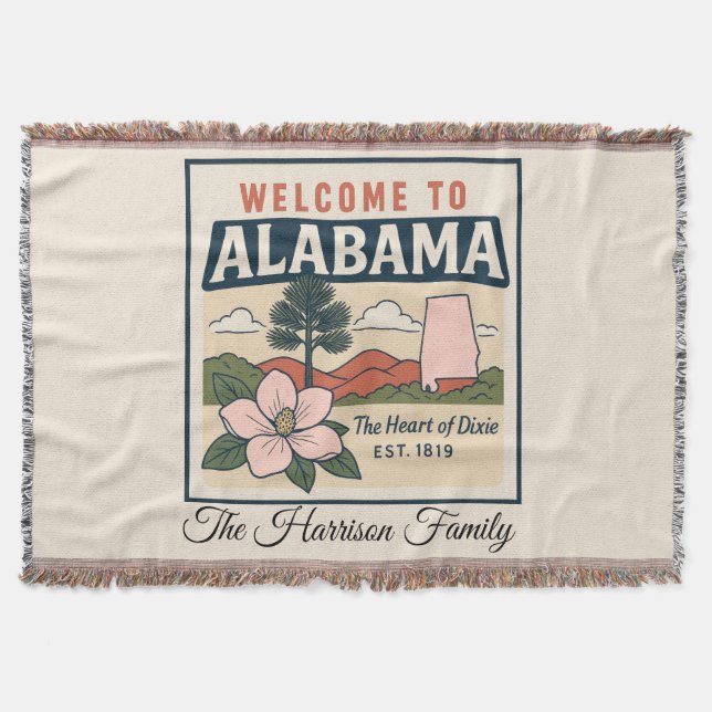 Couverture personnalisée de l'Alabama (Devant)