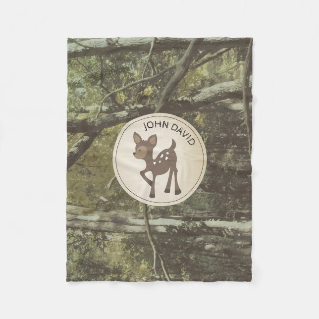 Couverture personnalisée d'ouatine de cerfs (Devant)