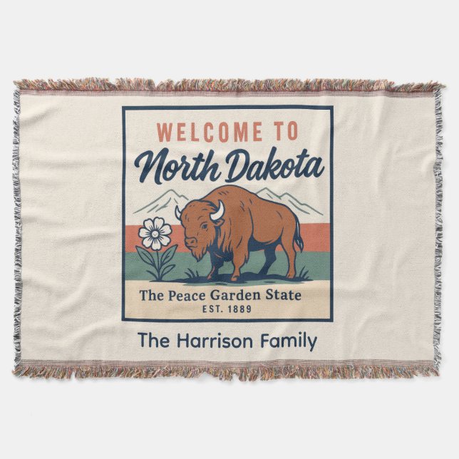 Couverture personnalisée du Dakota du Nord (Devant)