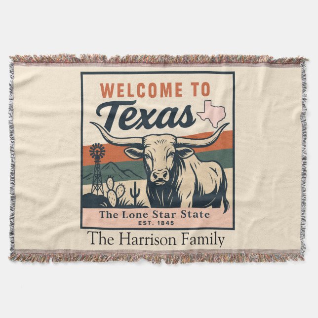 Couverture personnalisée du Texas (Devant)