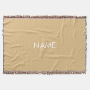 Couverture Personnaliser avec nom, texte minimaliste camel ka