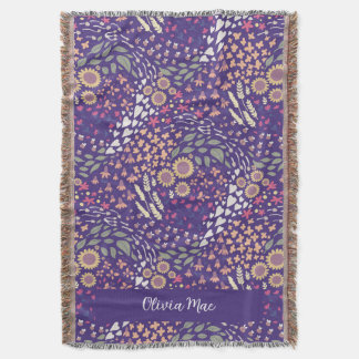 Couverture Personnaliser plaid violet fantaisiste