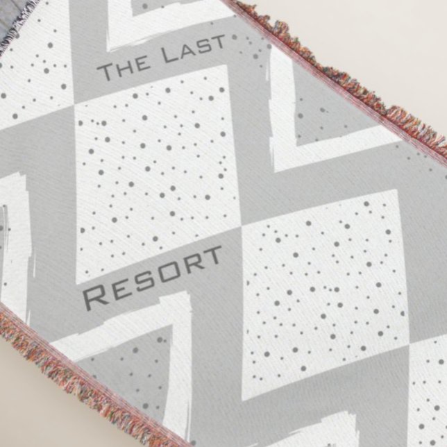 Couverture Personnalisez votre Beach House Grey Zig Zag (Créateur téléchargé)