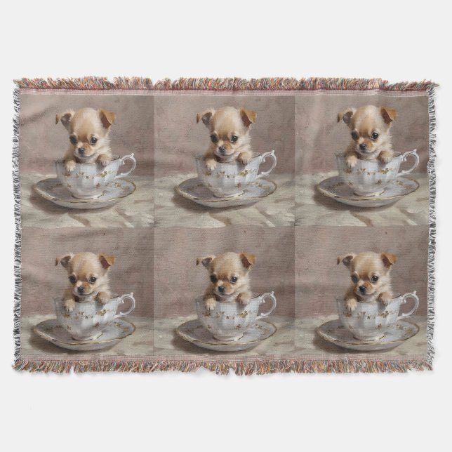 Couverture Petit plaisir : chiot chihuahua dans une tasse à t (Devant)