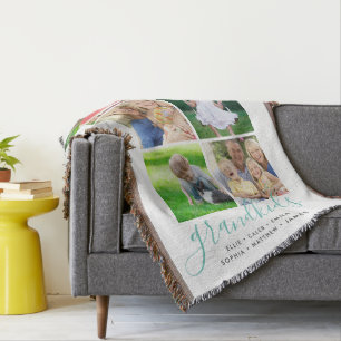 Couverture Petits-enfants personnalisés Noms Instagram 6 Phot