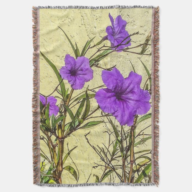 Couverture Pétunias Violets en Gros Plan (devant Vertical)