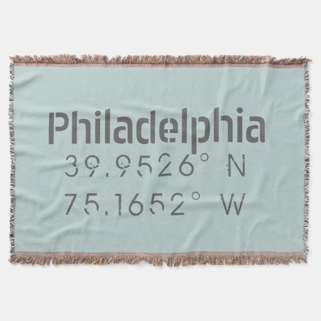 Couverture Philadelphie Longitude Latitude (Devant)