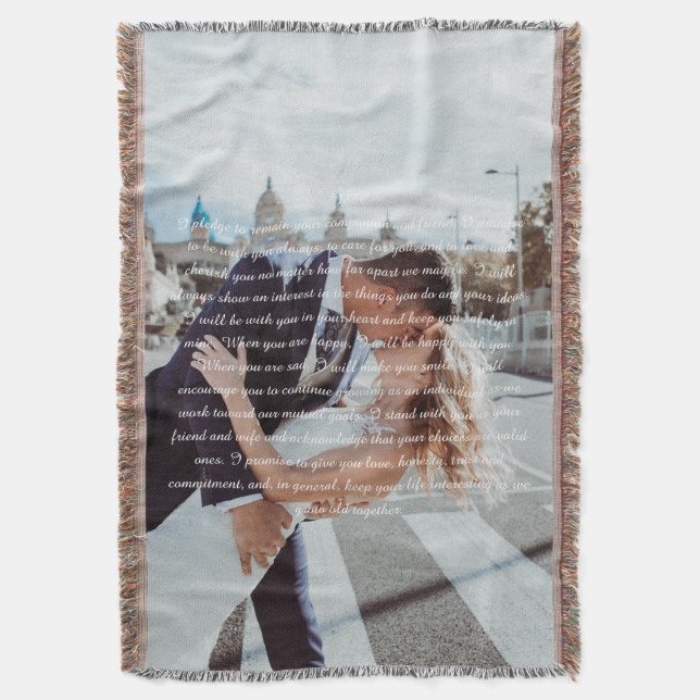 Couverture Photo de couple avec voeux de mariage (devant Vertical)