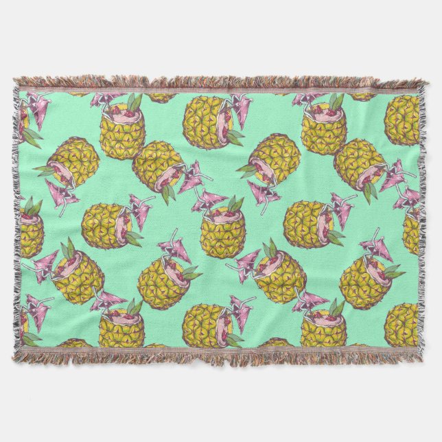 Couverture Piña Colada Motif -Refresing été (Devant)