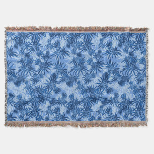 Couverture Pinceau d'ananas Camo Hawaiian Throw Blanket