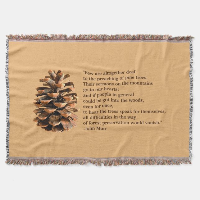 Couverture Pine Cone Et John Muir Citation (Devant)
