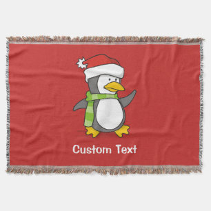Couverture Pingouin de Noël marchant sur la neige