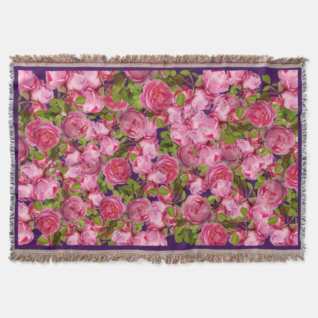Couverture Pink Baroque Floral Thon pour maman (Devant)