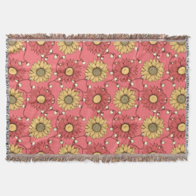 Couverture Pink Sunflowers Christmas (Devant)