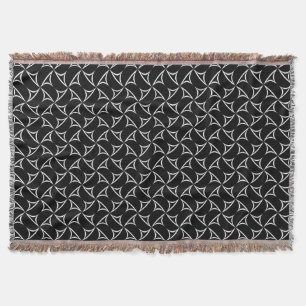 Couverture Pinwheel Spiral Blanc Illusions Abstraites Ligne A
