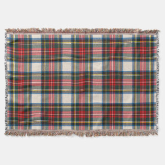 Couverture PixDezines tartan clan stewart rouge blanc