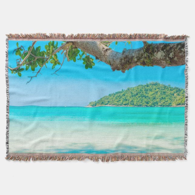 Couverture Plage tropicale (Devant)