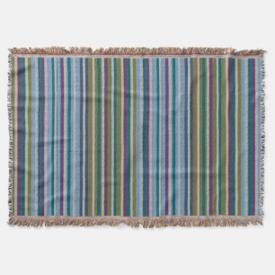 Couverture Plaid à rayures avec motif texturé