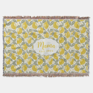Couverture Plaid de jet personnalisé Mama Lemon