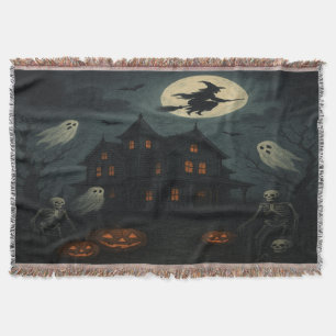 Couverture Plaid de lancer pour la nuit d'Halloween