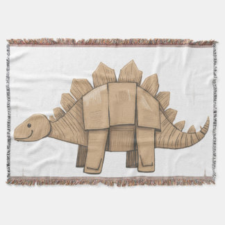 Couverture Plaid Décoratif avec Adorable Dinosaure Cartoon