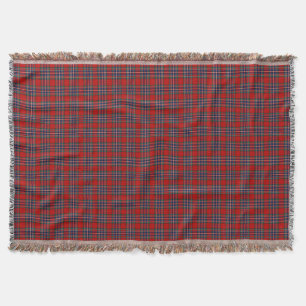 Couverture Plaid écossais rouge et bleu de tartan de