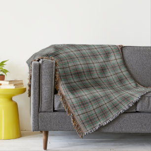 Couverture Plaid gris et vert d'écossais de Craig de clan