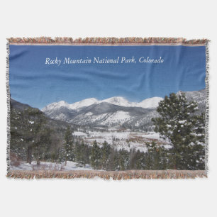 Couverture plaid jeté de Rocky Mountain National Park