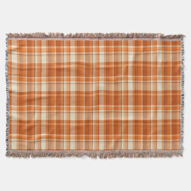 Couverture Plaid orange (Devant)