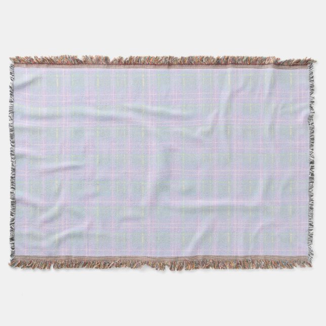 Couverture Plaid Prairie Bleu (Devant)