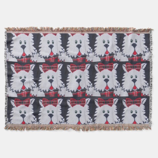 Couverture plaid scottish terrier chiot chien jeter couvertur (Devant)