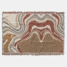 Plaid Taupe Japandi Couette de Jet