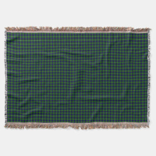 Couverture Plaid vert bleu Lamont tartan