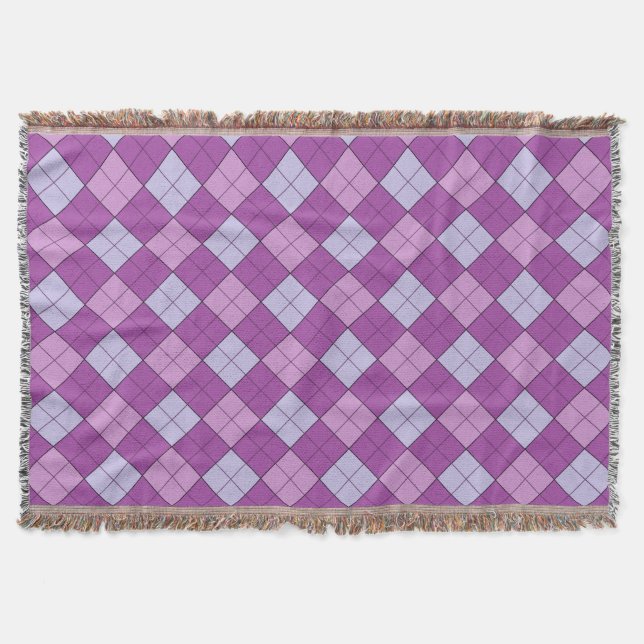 Couverture Plaid violet (Devant)