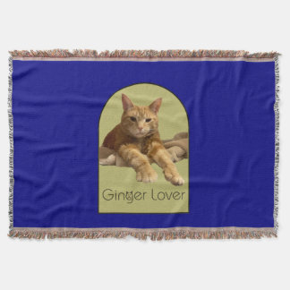 Couverture Plaide de jet bleu marine pour amateur de gingembr