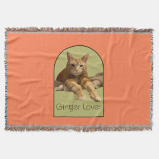 Couverture Plaide de jet en corail pour amateur de gingembre
