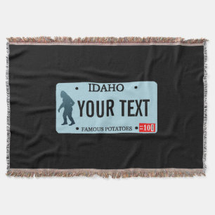Couverture Plaque de licence Idaho Sasquatch
