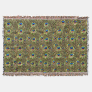 Couverture Plumes de paon indien