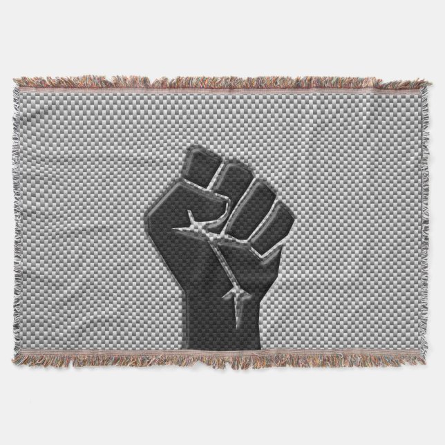 Couverture Poing de solidarité en fibre de carbone style d'im (Devant)