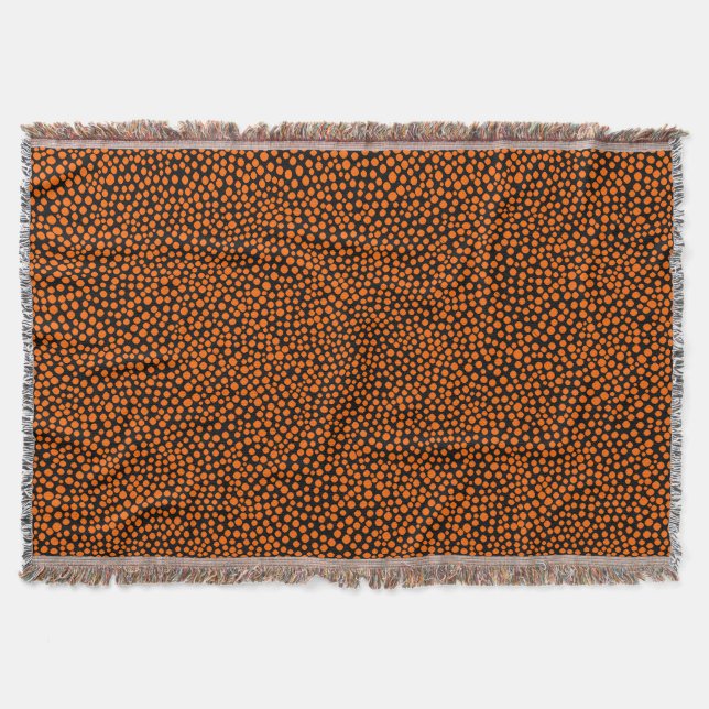 Couverture Points aléatoires - Orange sur Noir (Devant)