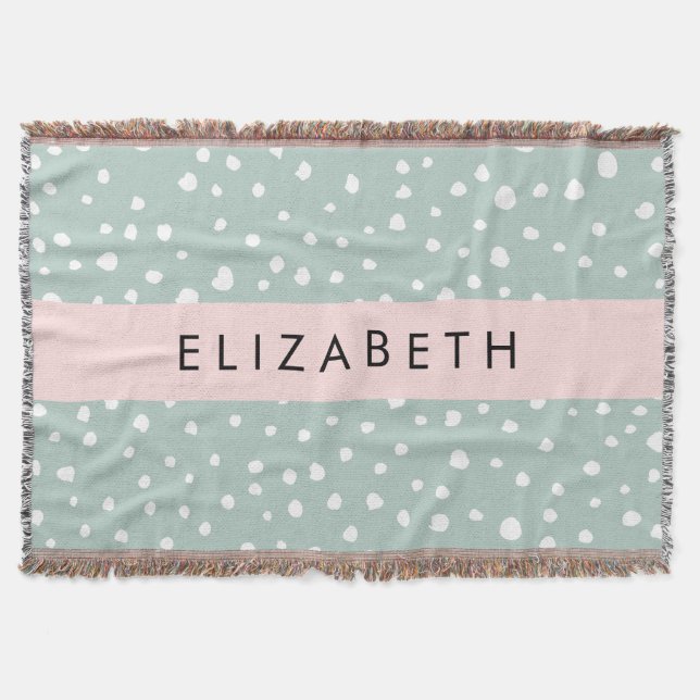 Couverture Points Dalmatiens verts, Spots, Votre Nom (Devant)