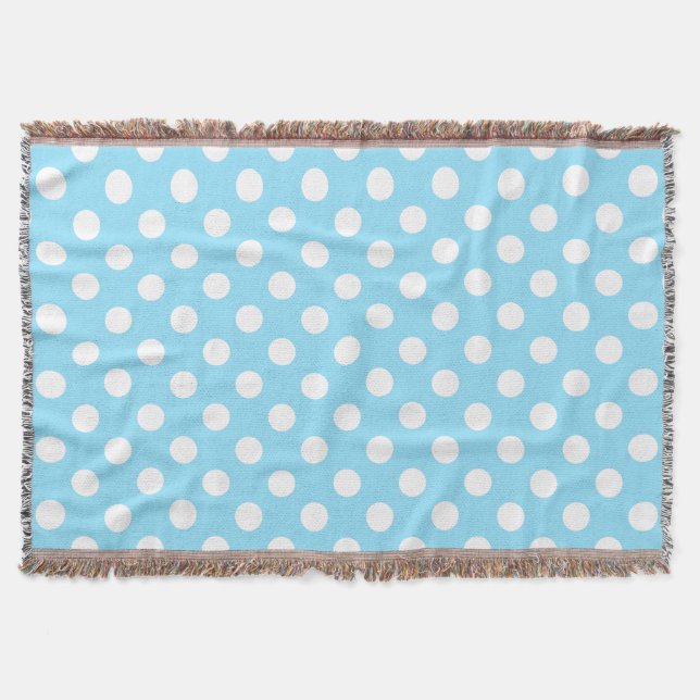 Couverture Pois blancs sur bleu pâle (Devant)