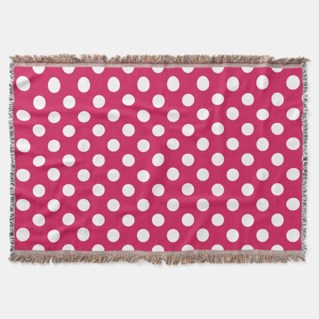 Couverture Pois blancs sur cerise (Devant)
