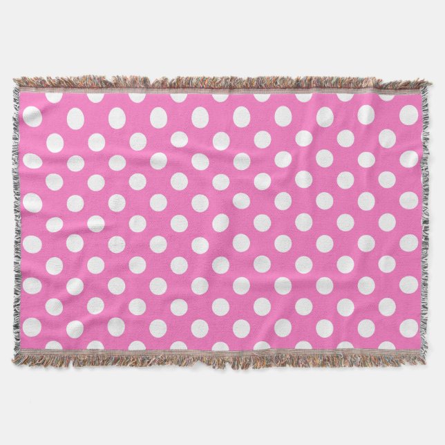 Couverture Pois blancs sur rose (Devant)