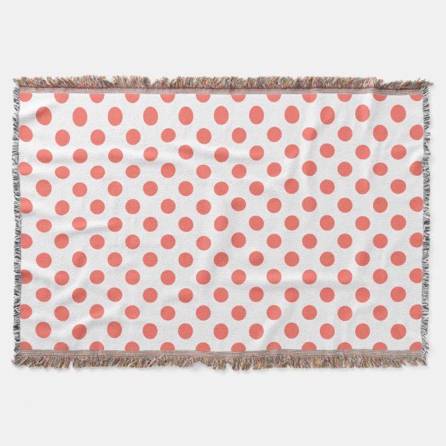 Couverture Pois de corail vivant sur blanc (Devant)