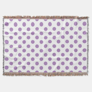 Couverture Pois de lavande sur blanc