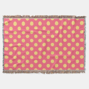 Couverture Pois jaunes sur corail