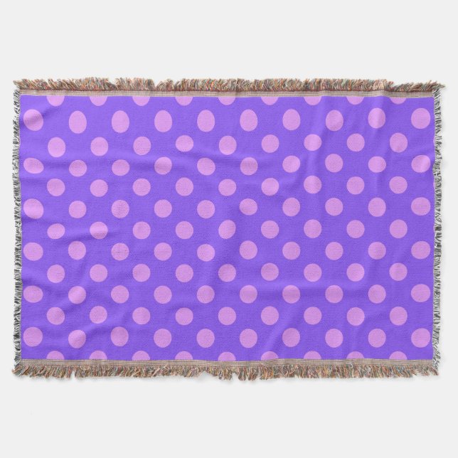 Couverture Pois Lilac sur periwinkle (Devant)