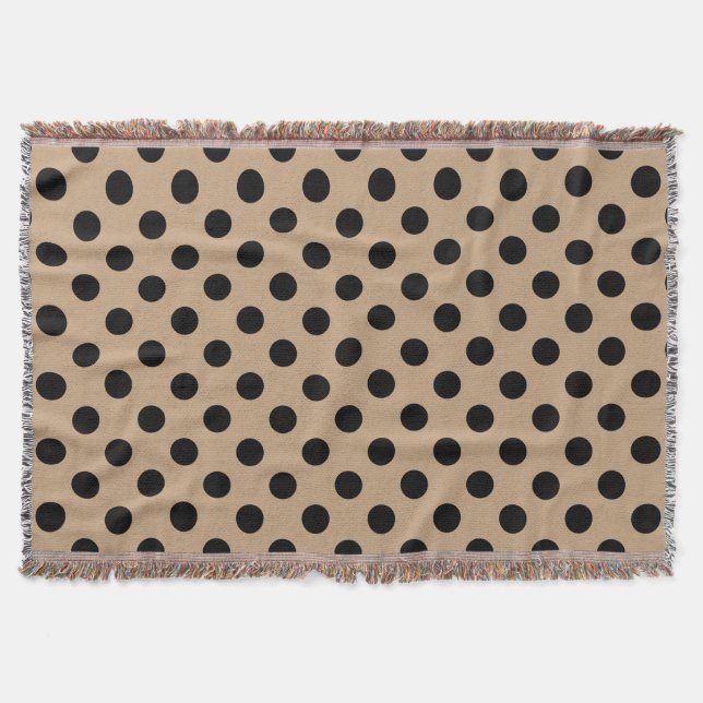 Couverture Pois noirs sur beige (Devant)