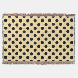 Couverture Pois noirs sur jaune pâle